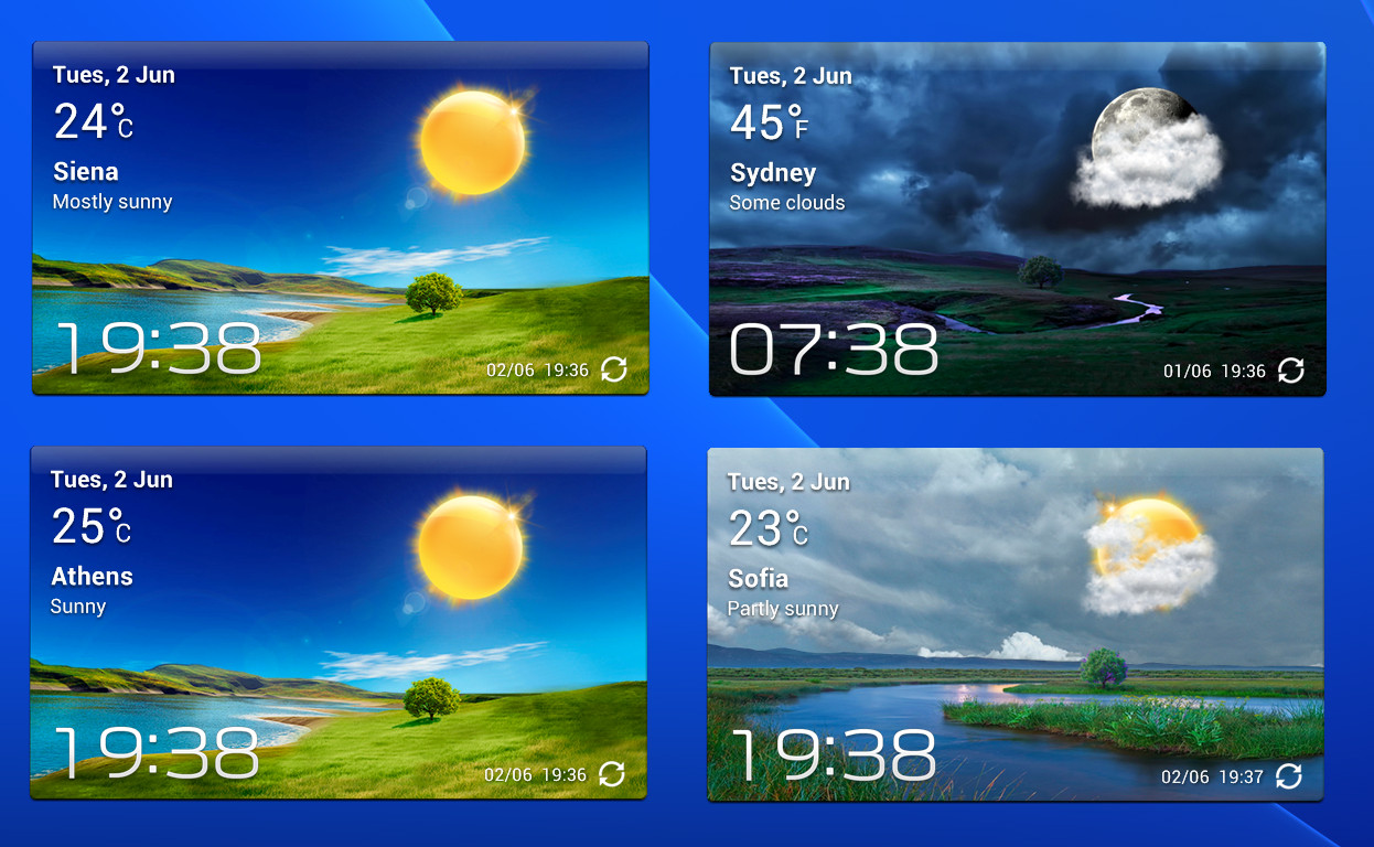 Accuweather S Widget v3 for xwidget