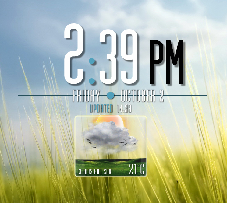 Agency Clock Weather for xwidget by Jimking on DeviantArt