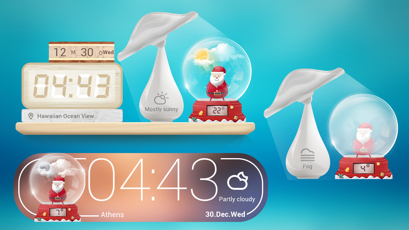 Christmas Spirit Widgets for xwidget