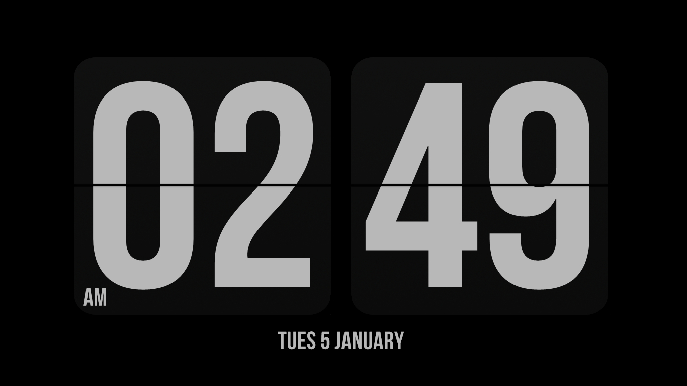 flip clock screensaver for windows
