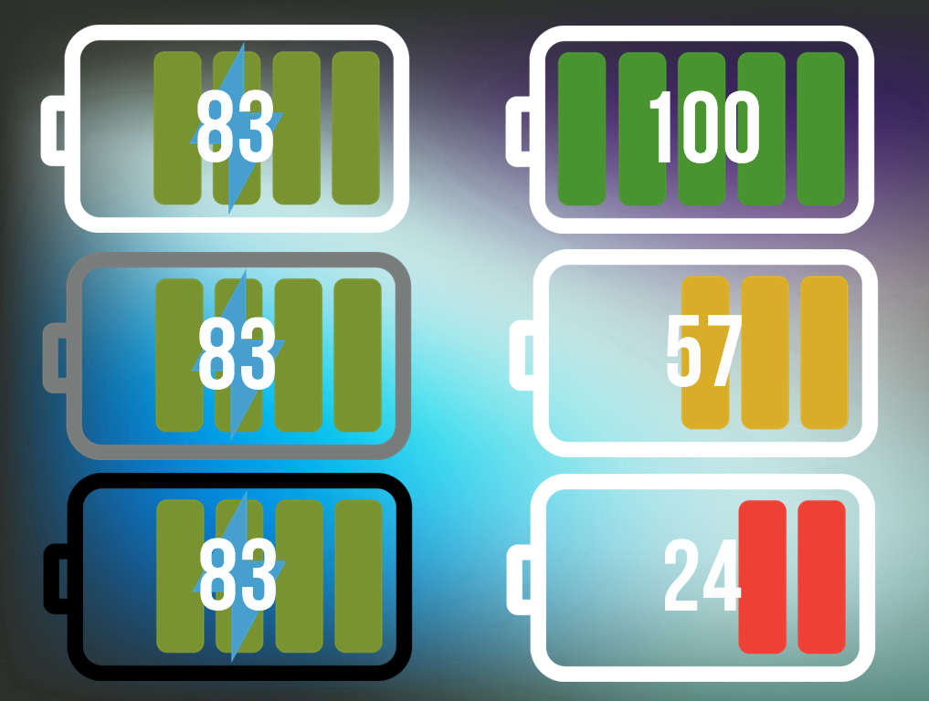 Material Battery Widget for xwidget by Jimking on DeviantArt