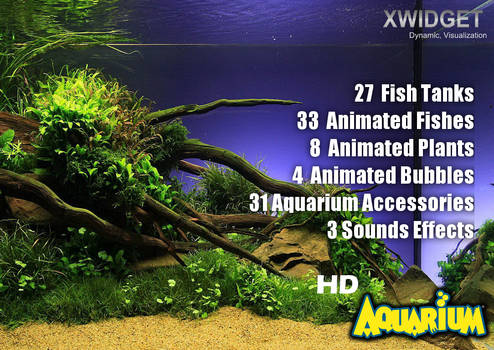 XWidget Aquarium FULL SCREEN HD