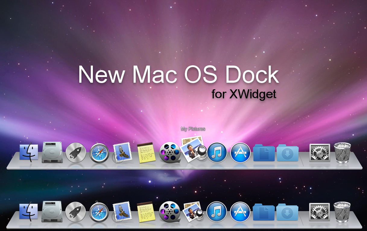 New Mac OS Dock for xwidget