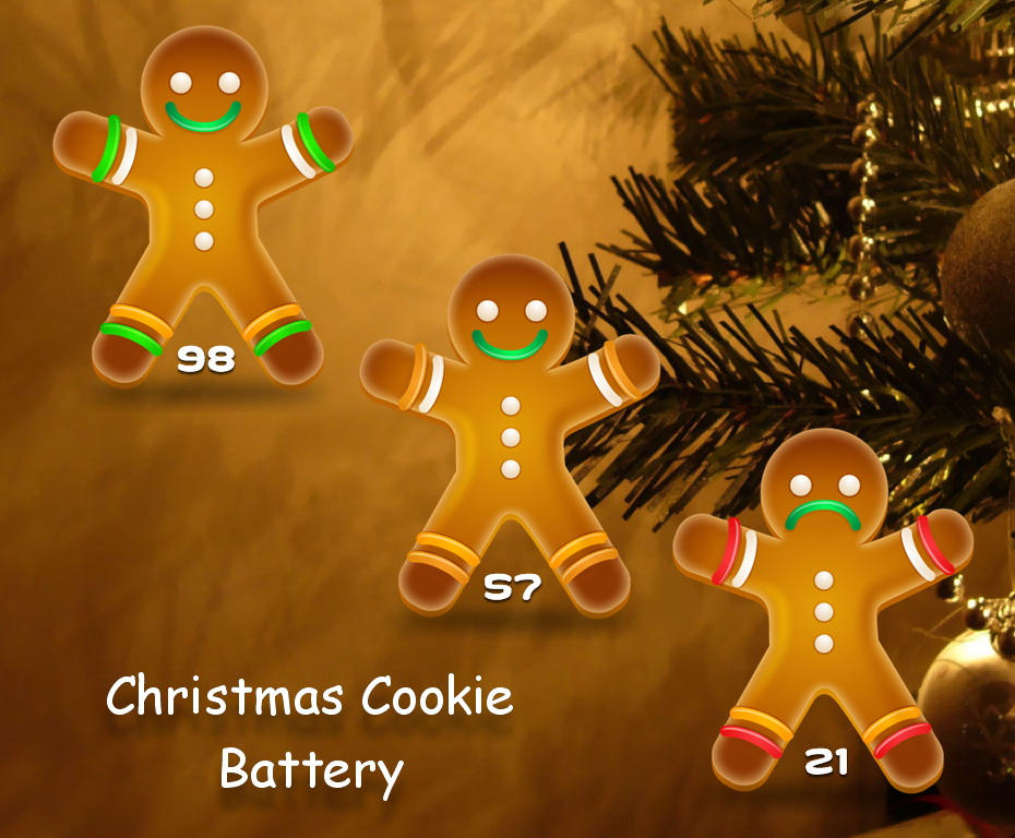 Christmas Cookie Battery for xwidget by Jimking on DeviantArt