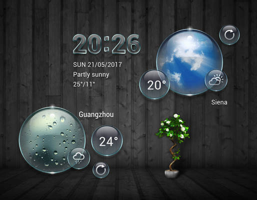 Glass Drop (x2) for xwidget