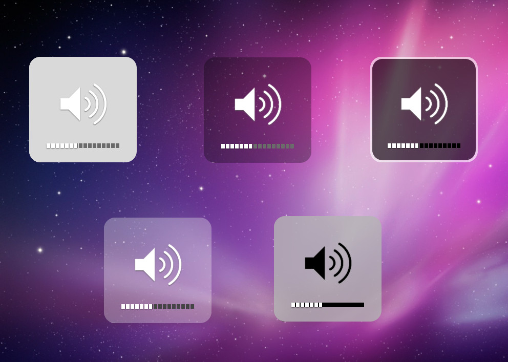 iOS X Volume Widget for xwidget