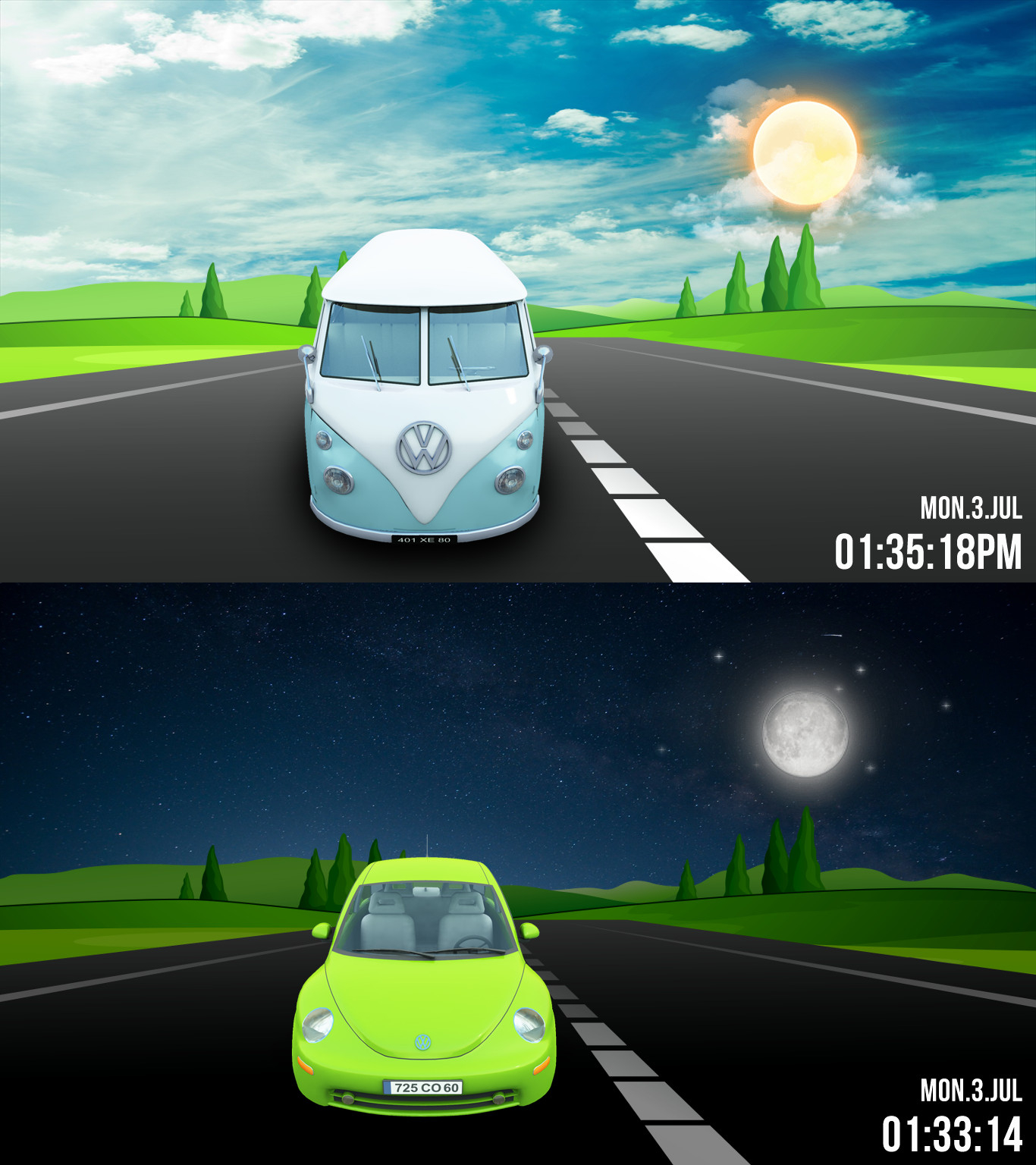 Road Trip FULL SCREEN for xwidget