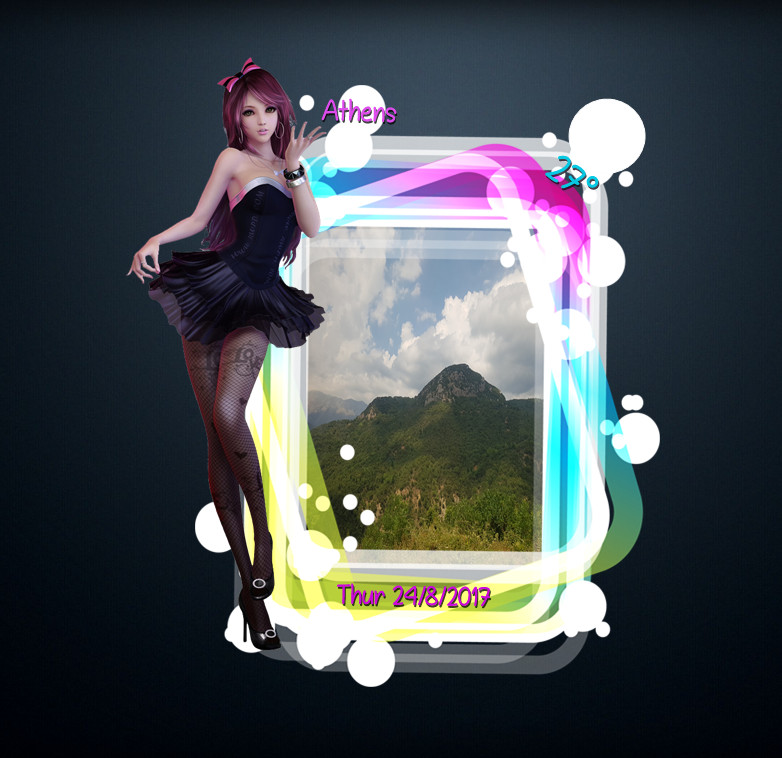 Girl Photo Album for xwidget