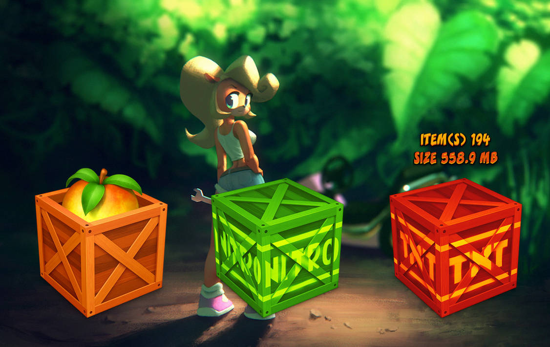 Crash Bandicoot Boxes Trash for xwidget by Jimking on DeviantArt