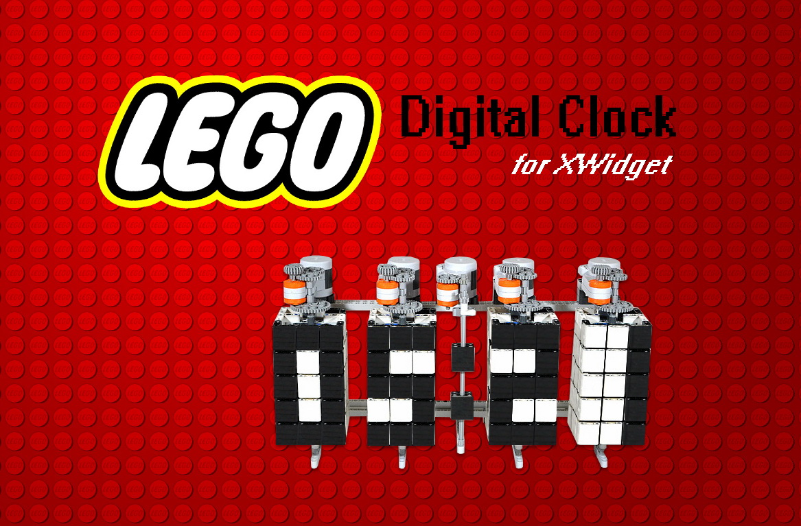 Lego Digital Clock for xwidget by Jimking on DeviantArt
