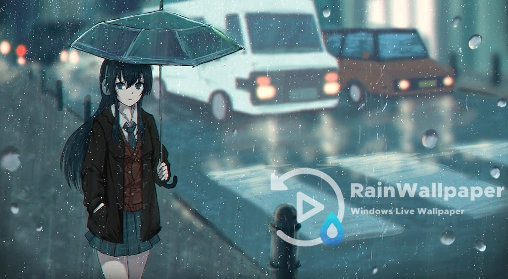 Rainy Evening Anime Girl by Jimking on DeviantArt
