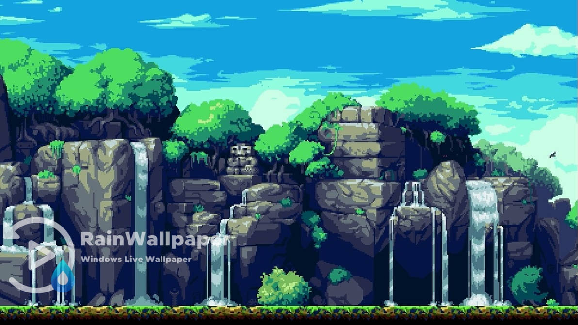 Pixel Waterfall By Jimking On Deviantart