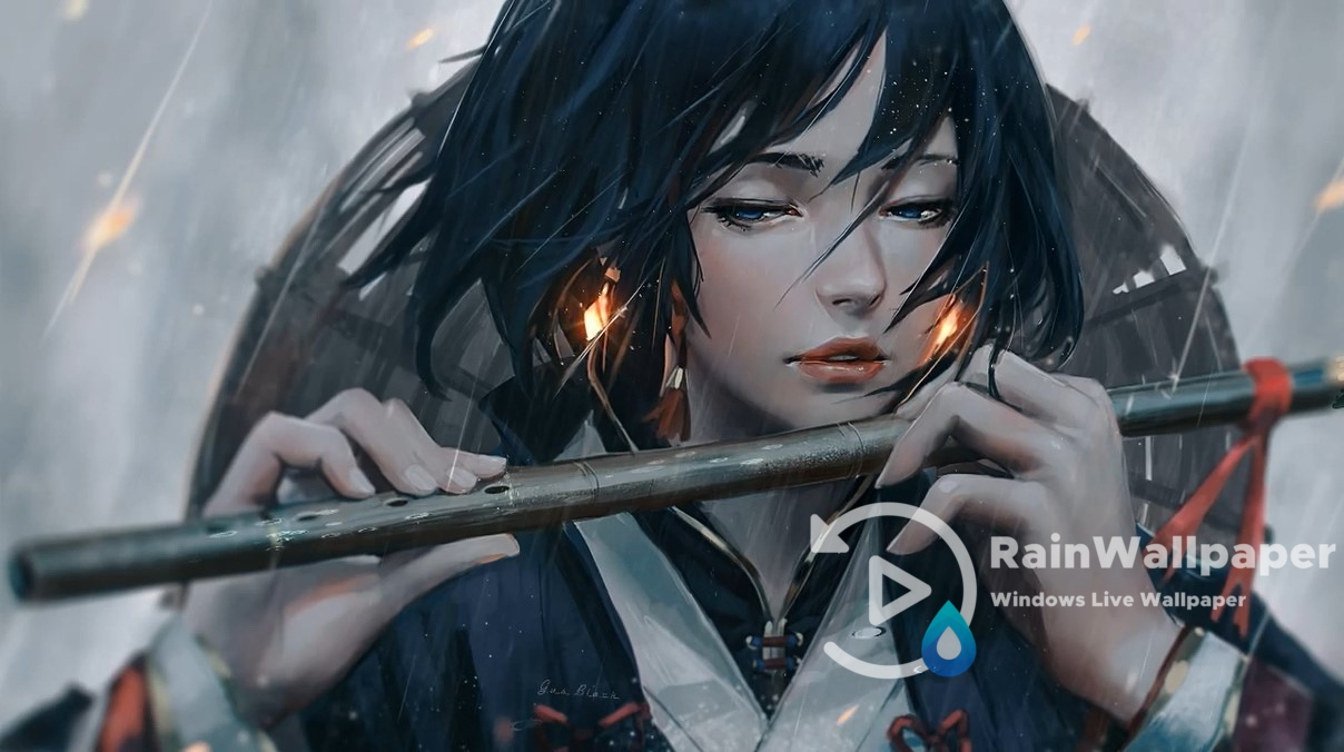Anime Ghost Flute Girl by Jimking on DeviantArt