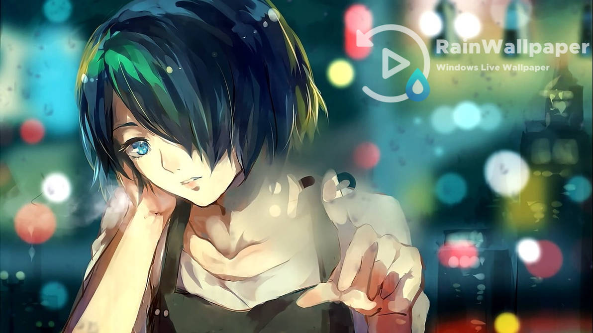 Anime Girl And Rain By Jimking On Deviantart