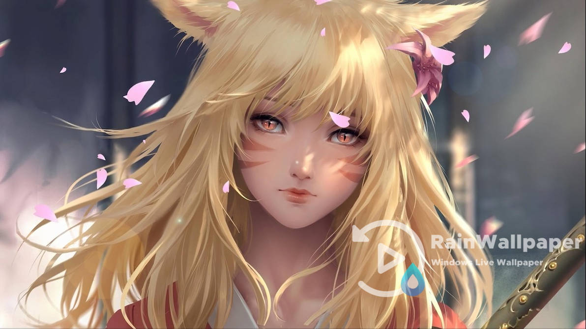 Ahri Pink Petals By Jimking On Deviantart