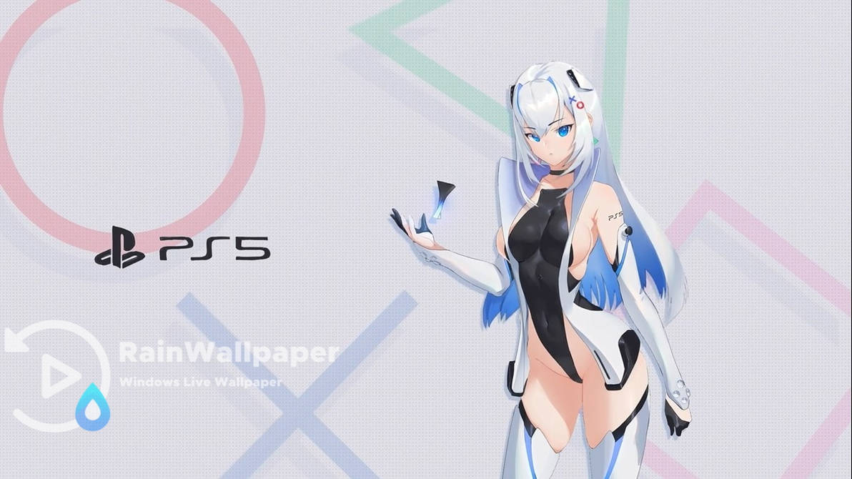 Playstation 5 Console Anime Girl By Jimking On Deviantart