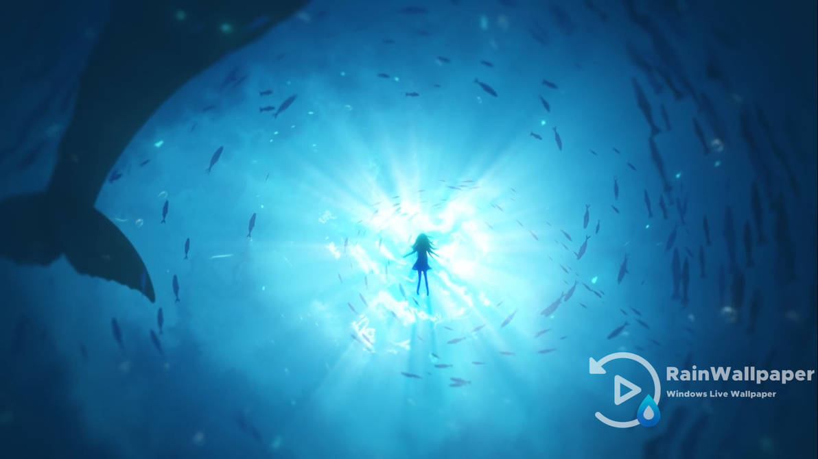 дно океана. в толще воды. море глубина. сияние глубины. свет под водой.