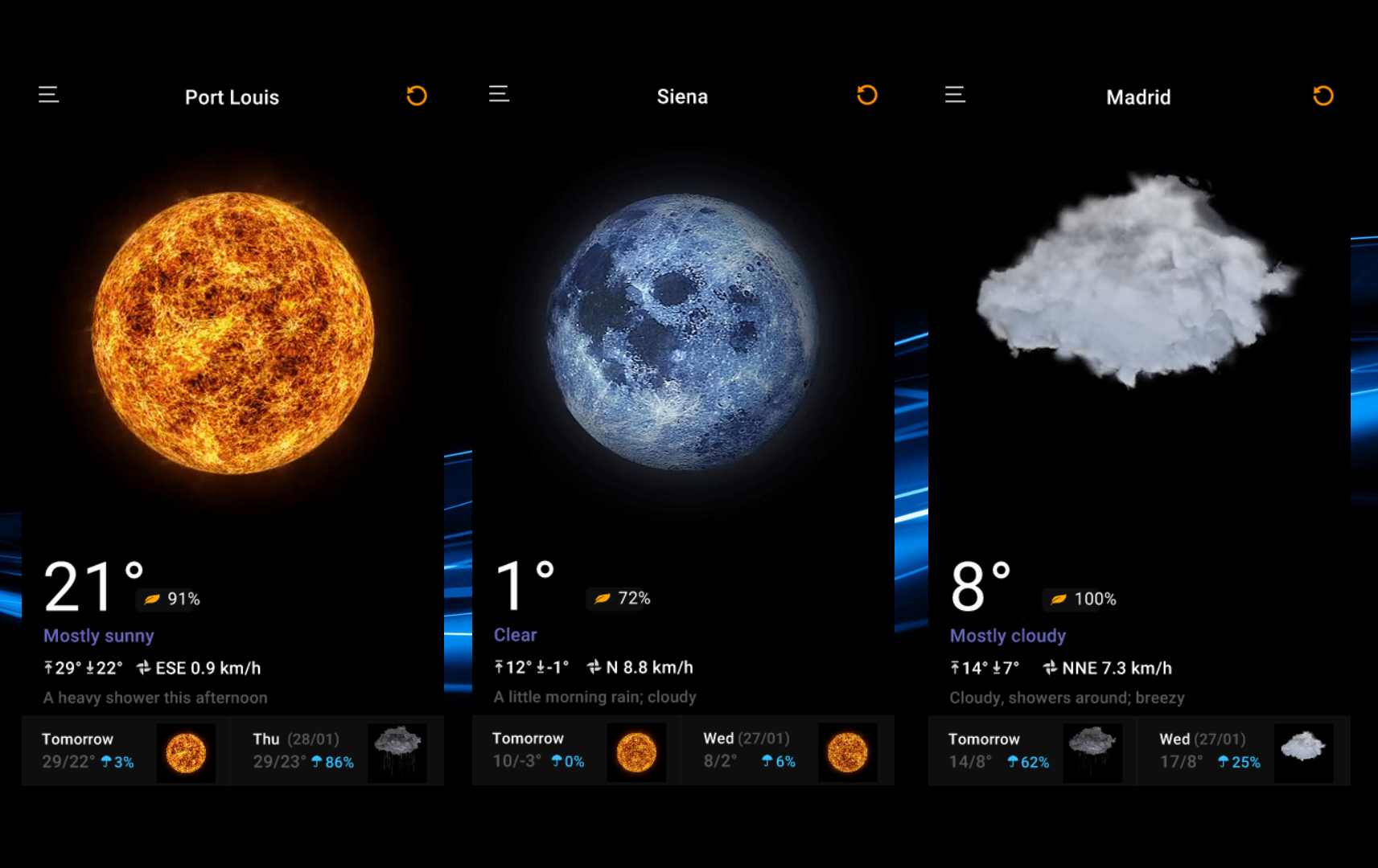 Weather Live Widget (animated) for xwidget by Jimking on DeviantArt
