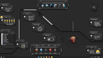 Metalian Theme for XWidget by Jimking, visual art