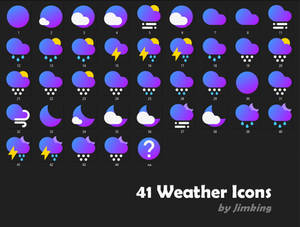 Google Gradient - Weather Icon Set HD