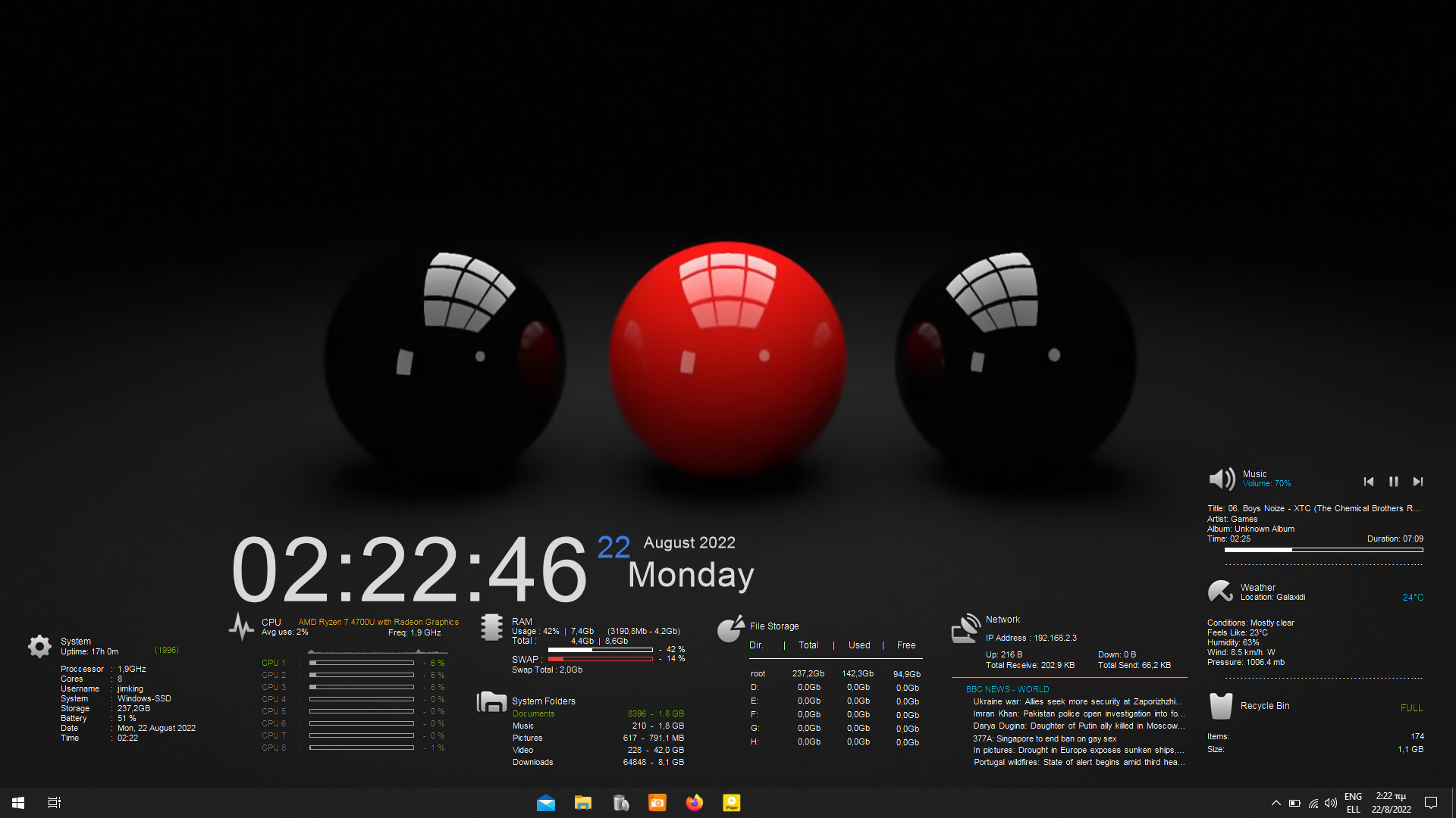 Conkybar 2 for XWidget by Jimking on DeviantArt