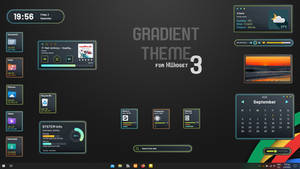 Gradient Theme 3 for XWidget