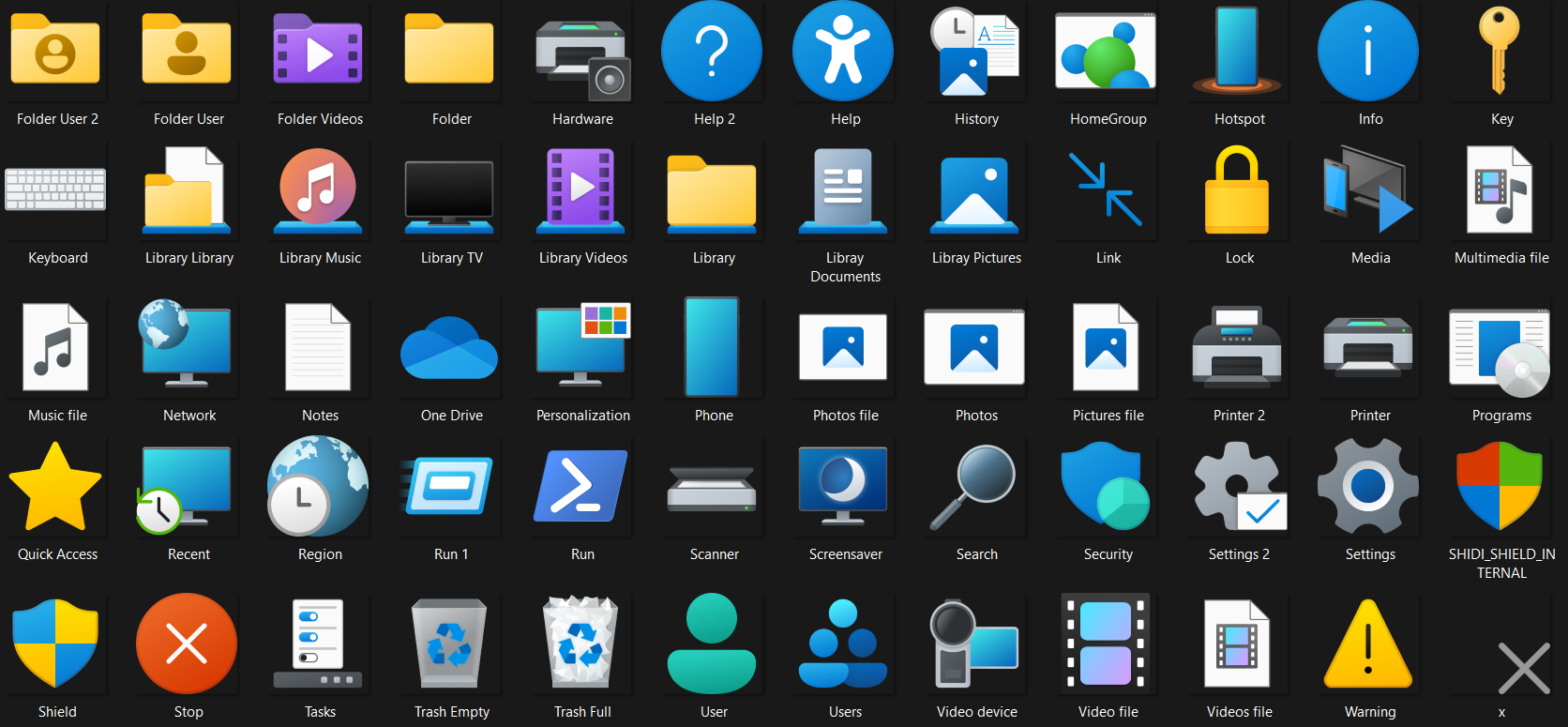 Icons on Dark-Win7-Themes - DeviantArt