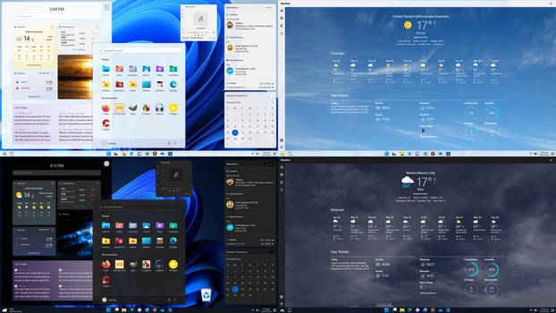 Windows11 Theme Light/Dark Mode for XWidget