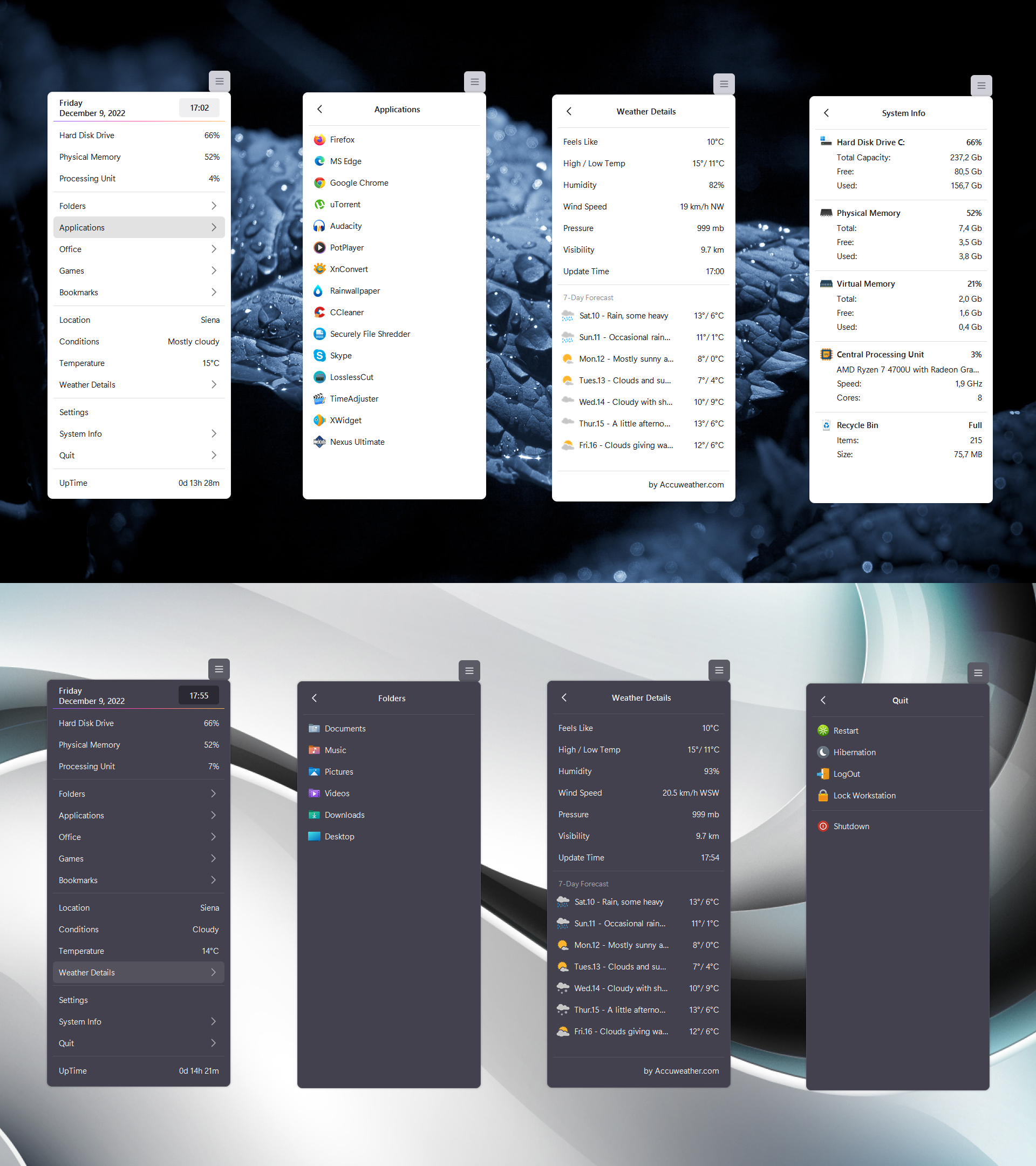 Administrator Panel Widget for XWidget by Jimking on DeviantArt