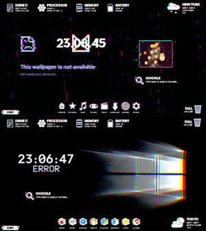 Glitchy Theme for XWidget by Jimking, visual art