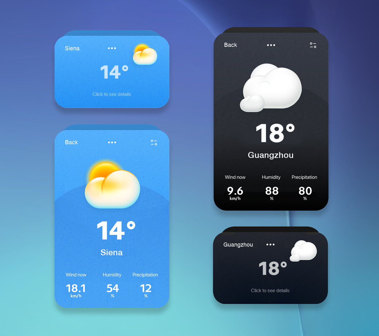 Folded Weather for XWidget by Jimking on DeviantArt