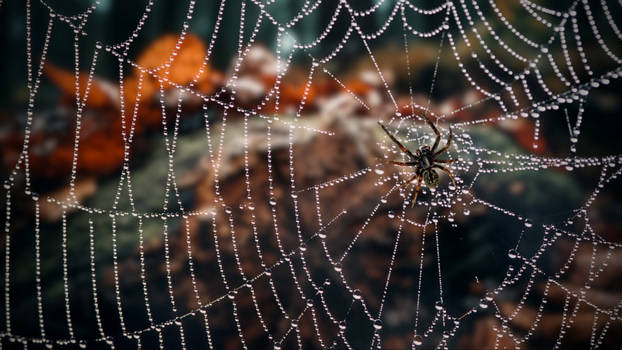 Spider Web 2 (4K Wallpaper)