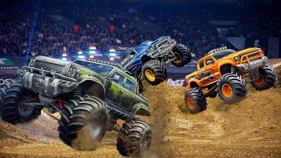 Monster Truck Wallpapers Pictures Hot Wheels Monster Trucks Stunt — free download