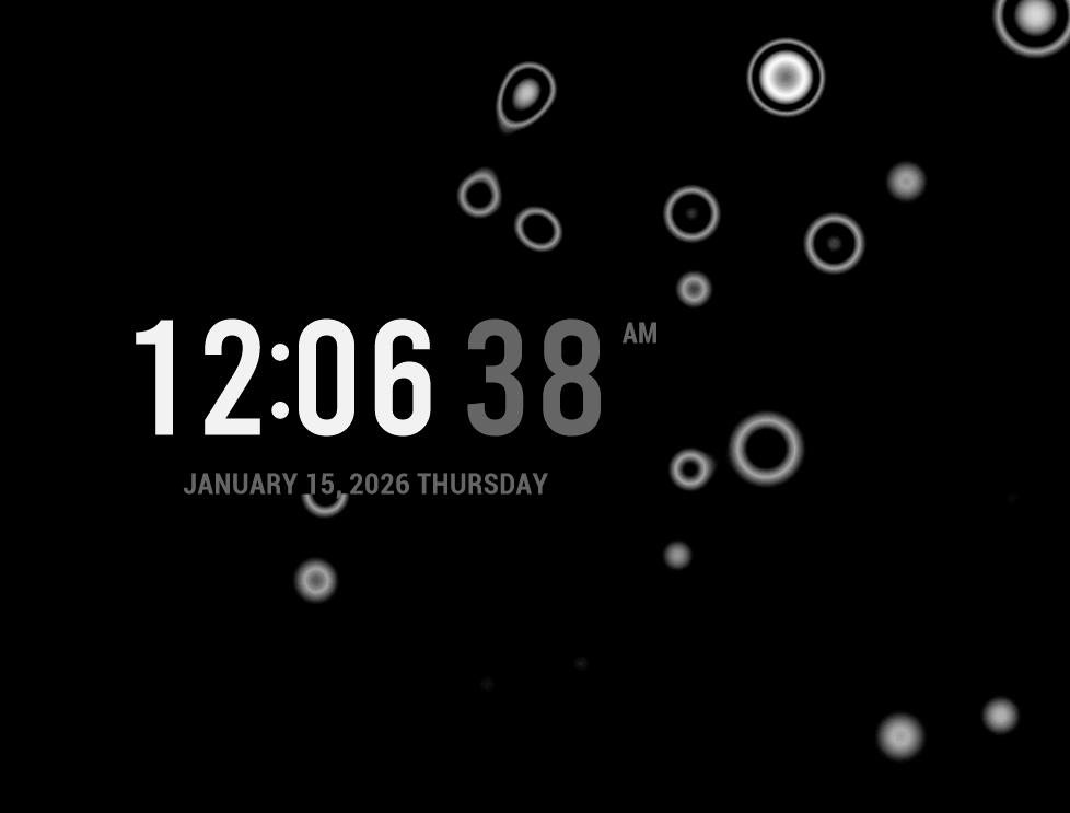 Molecular Clock for XWidget