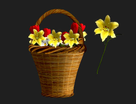 [FF7R] Aerith Basket + Yellow Flower