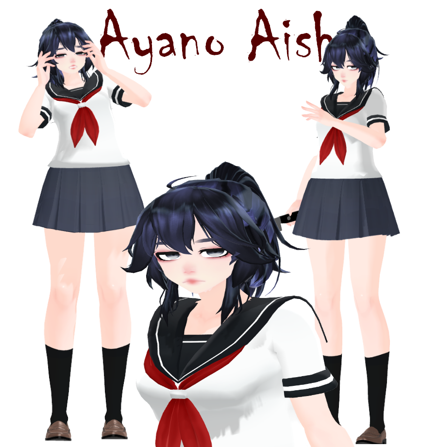 AYANO MMD) TDA Ayano Aishi ver. LONG HAIR + Download. by