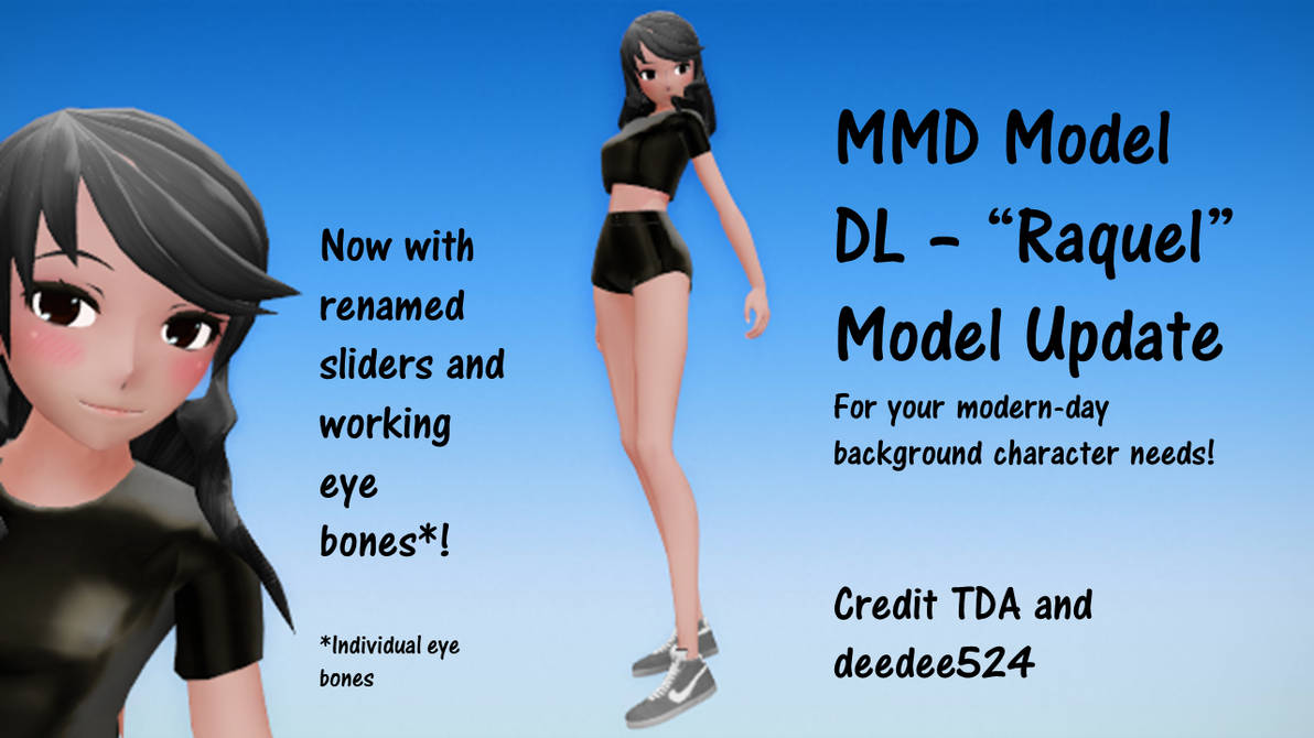 Raquel Model for MMD - Updated (Ver2) by deedee524 on DeviantArt