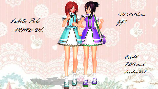 Lolita Pals - MMD DL - 50+ Watchers Gift! by deedee524 on DeviantArt
