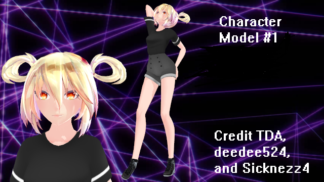 Character Model #1 - MMD DL by deedee524 on DeviantArt