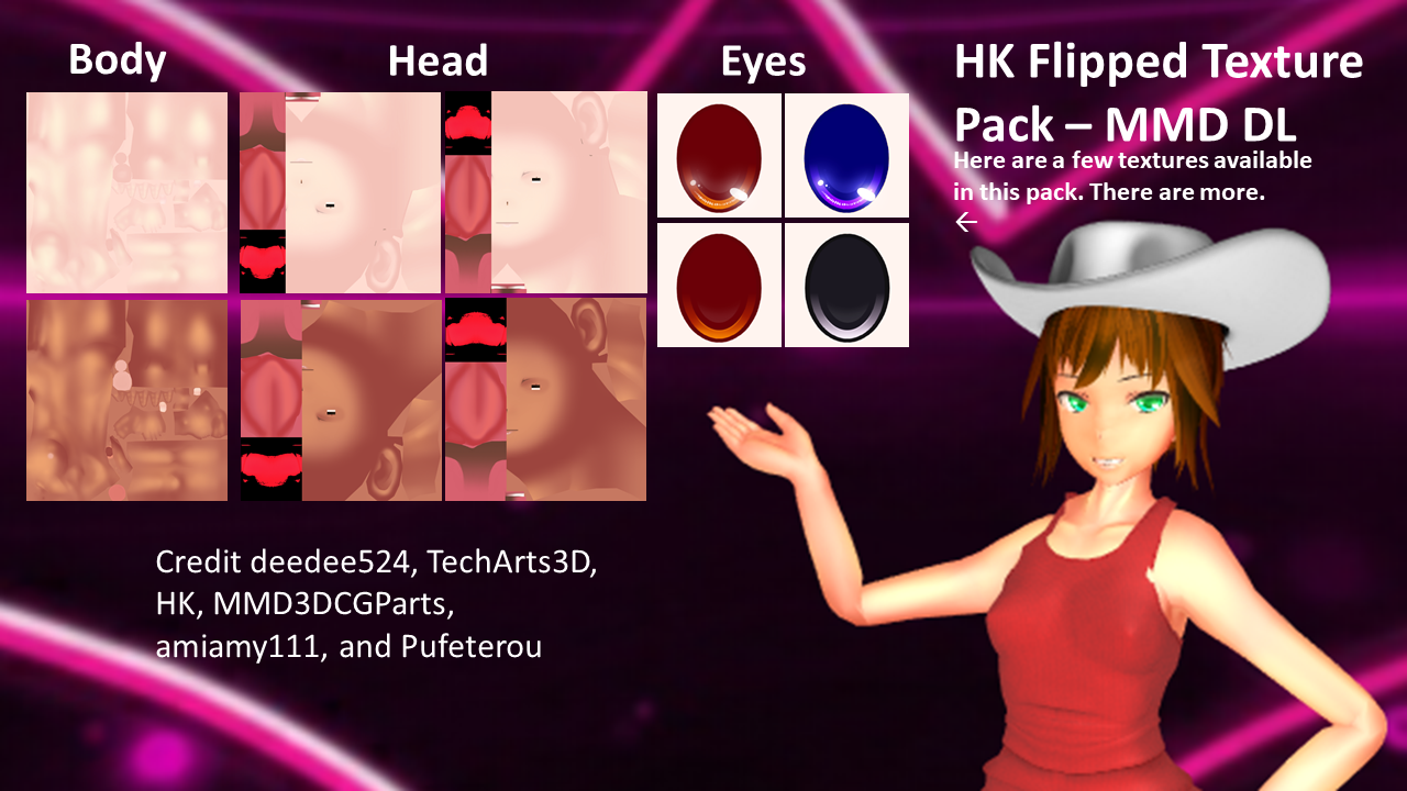 HK Flipped Texture Pack - MMD DL by deedee524 on DeviantArt