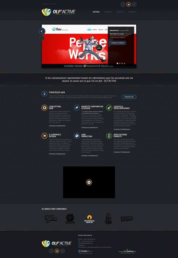 Free Website PSD Template by gfxpartner on DeviantArt