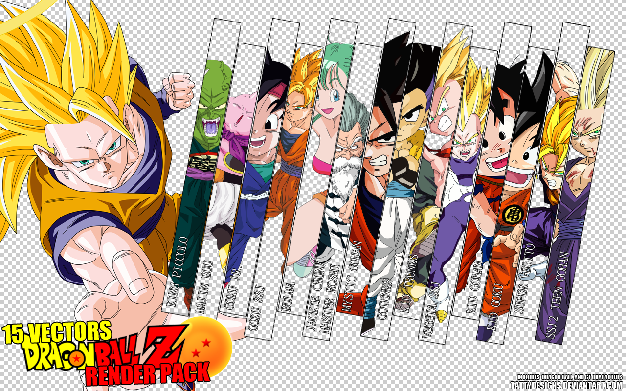 Dragonball Z Anime Render Pack 2