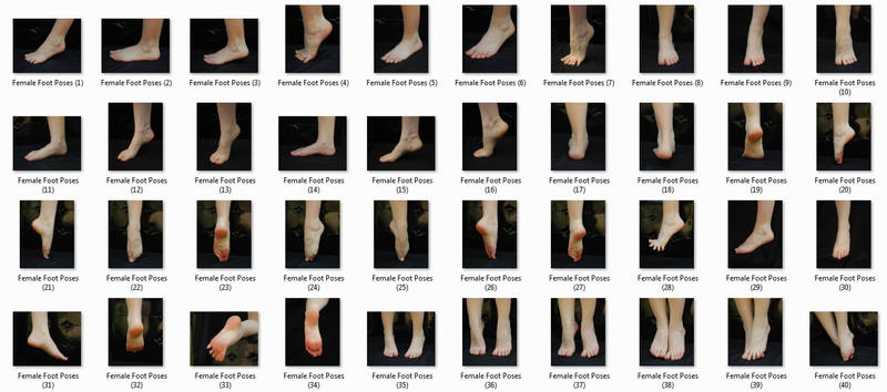 Female Foot Poses Pack