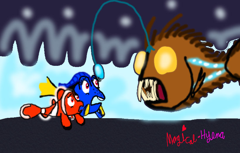 Finding nemo angler fish toy deals