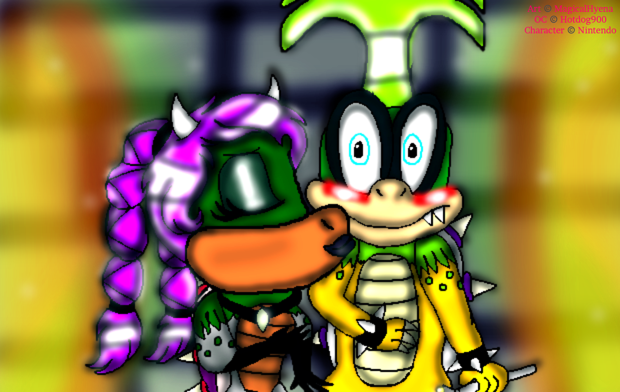 AT: Wednesday Koopa and Iggy Koopa by MagicalHyena-FanArt on DeviantArt