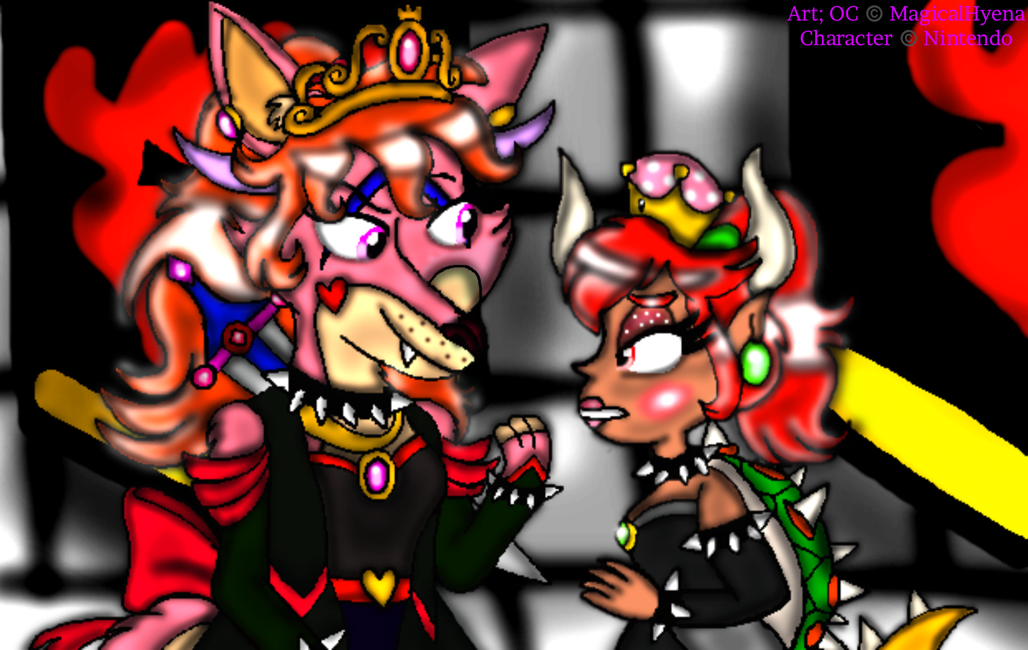 AT: Queens of the Koopas by MagicalHyena-FanArt on DeviantArt