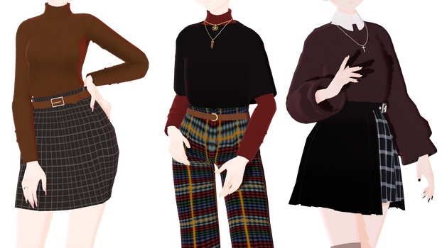 mmd outfit pack