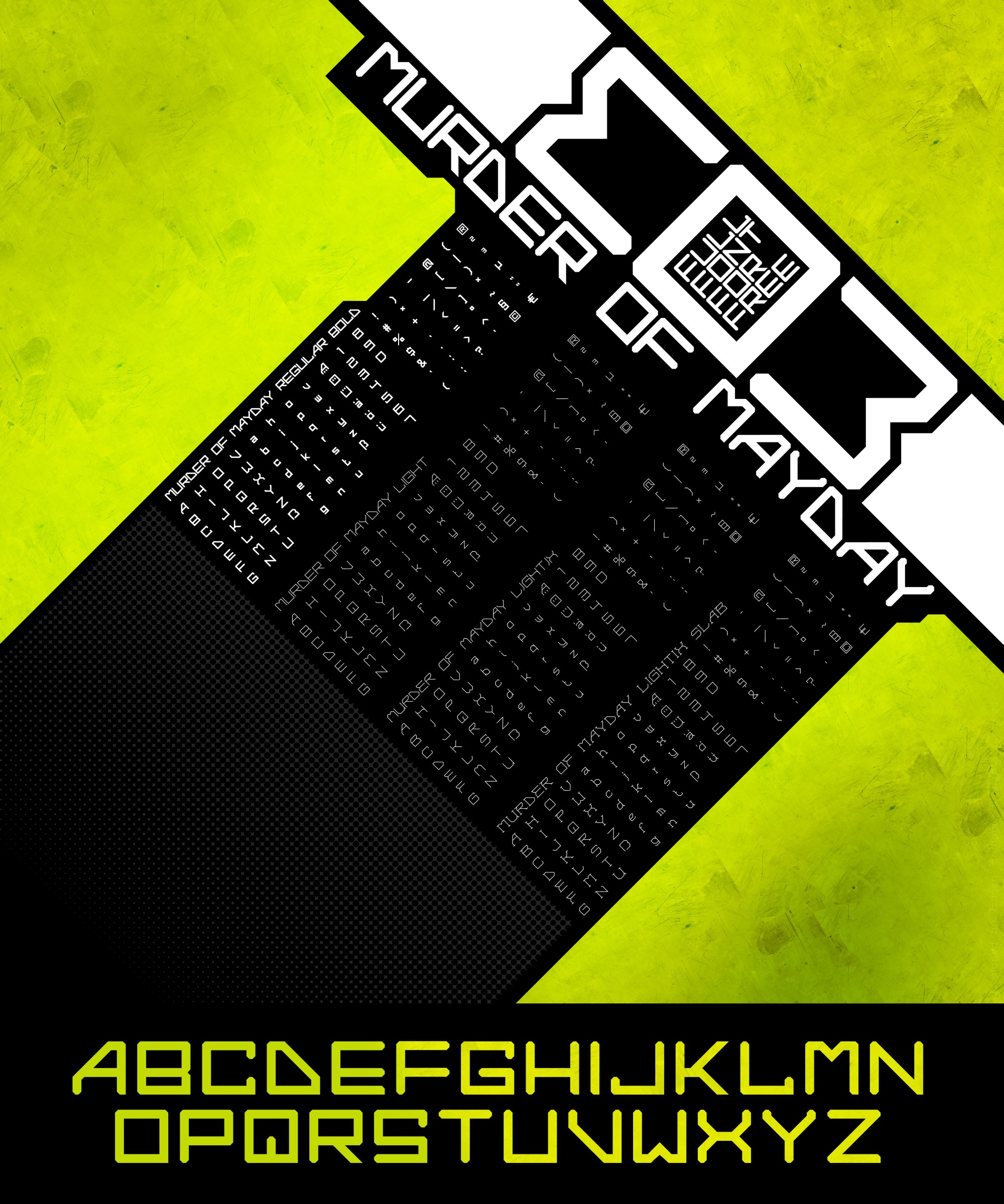 MURDER OF MAYDAY - FREE FONT