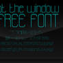 ::at the window FREE font::