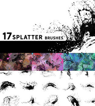 Circular splatter brushes